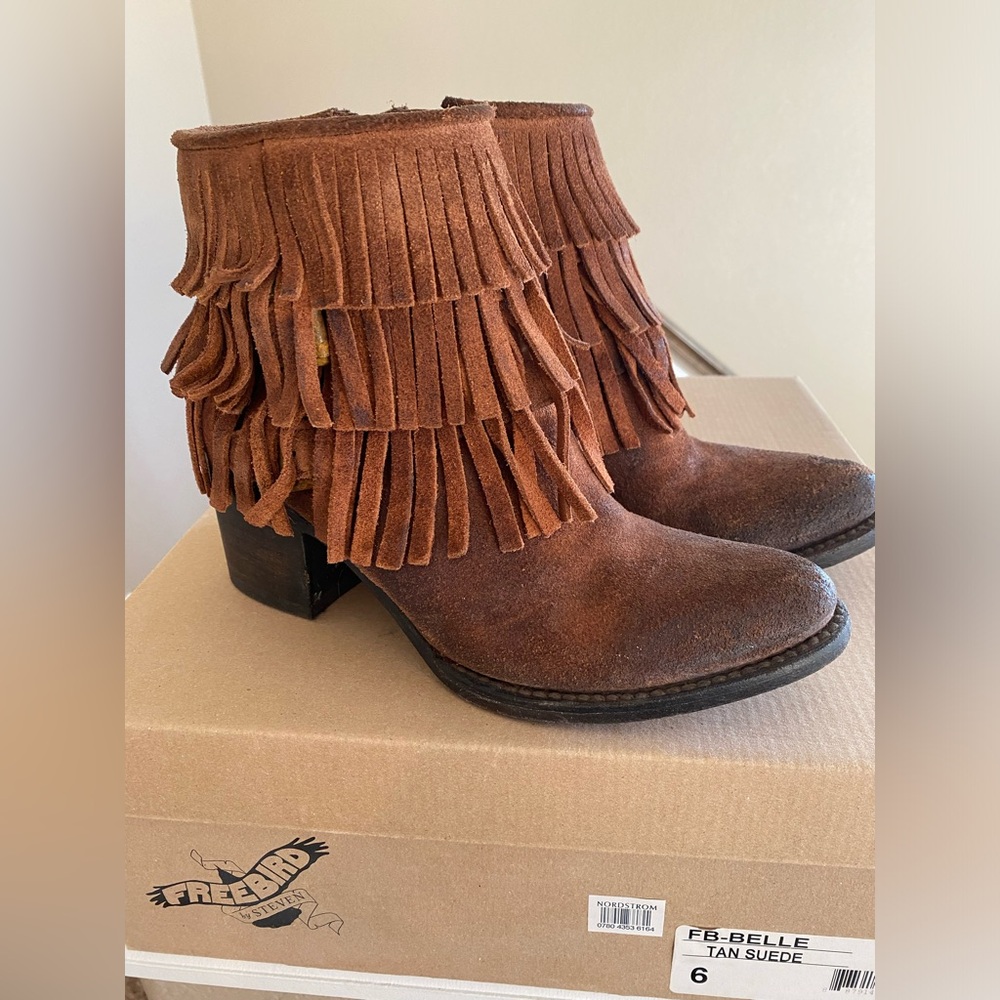 Freebird BELLE boots - Fringe distressed - Size 6